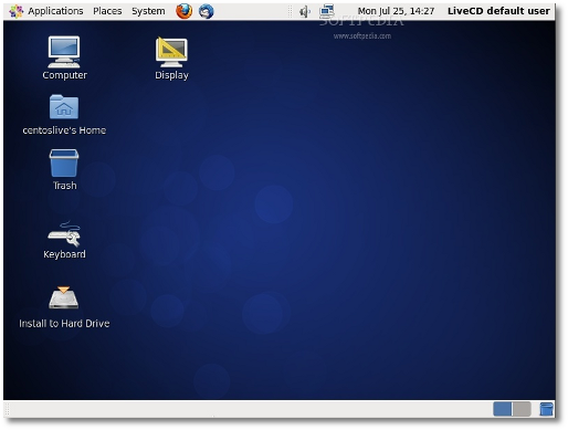 Linux CentOS6のデスクトップ