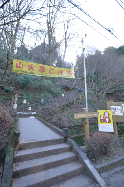 いくつかある登山路のなかから、上級者向けの「稲毛山登山路」を選びました。