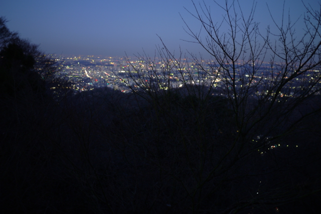 夜の高尾山