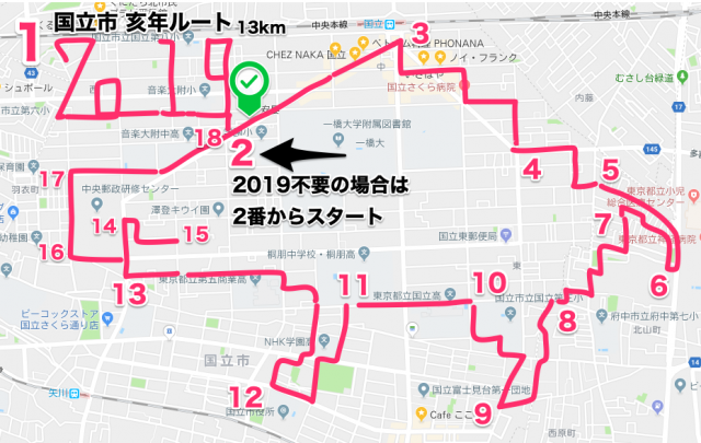 亥年の地図