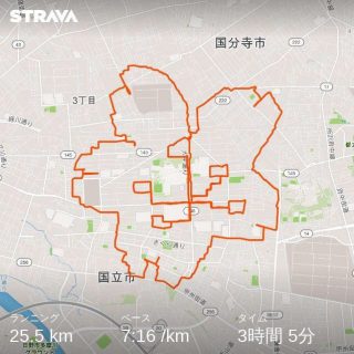 国立市でランニングアート