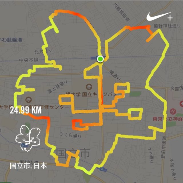 桜のランニングコース