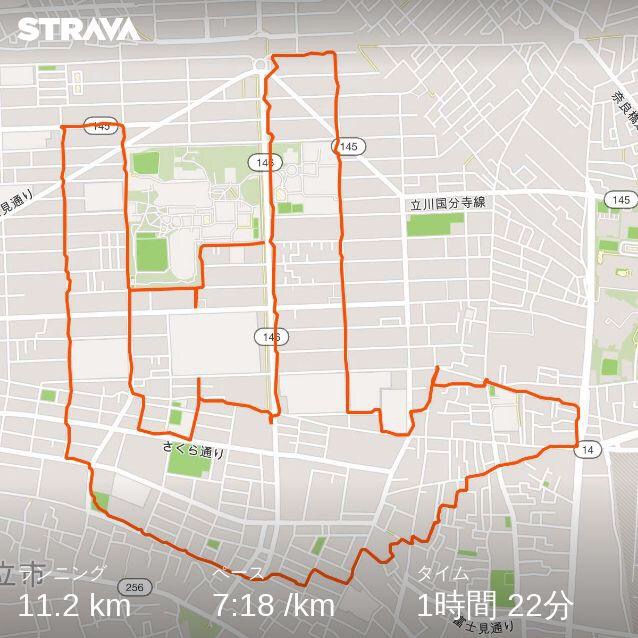 Stravaのランニングアート地図