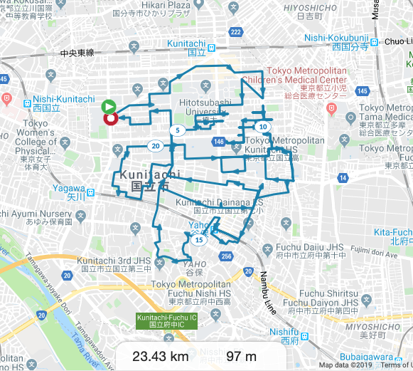 RunGoのランニングコース図