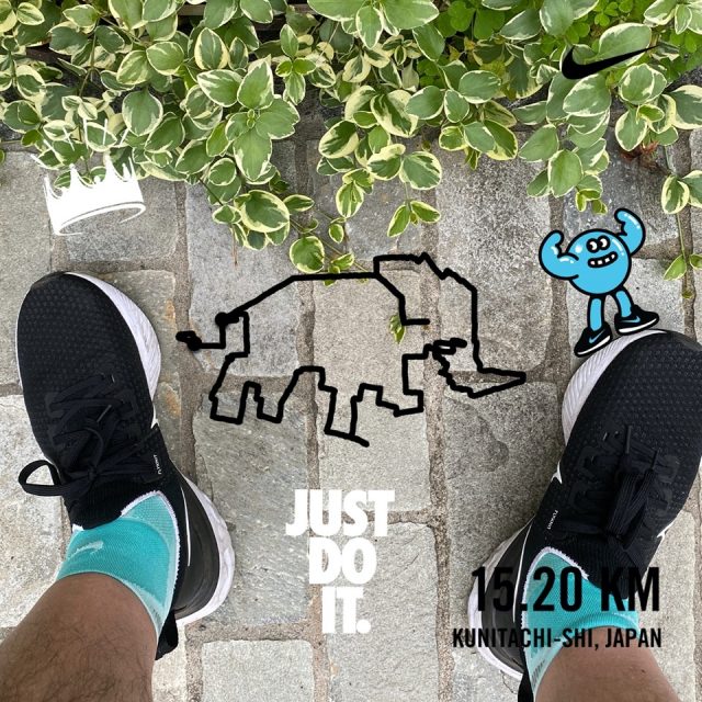 Nike Run Clubで描いたランニングアート