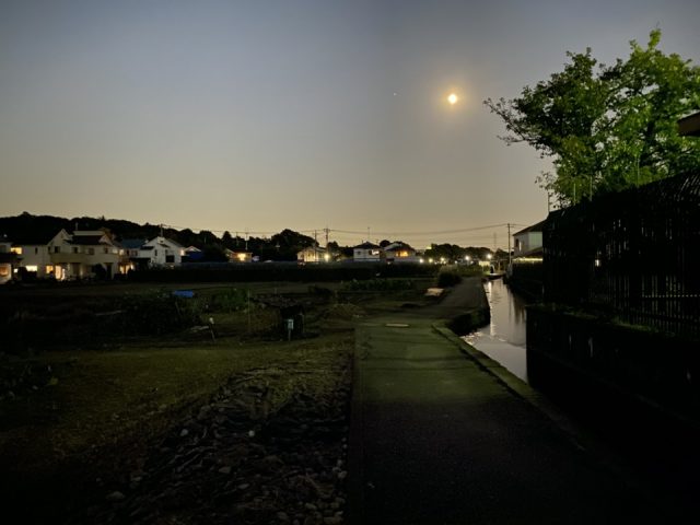 国立市谷保の浄水公園脇にある小道