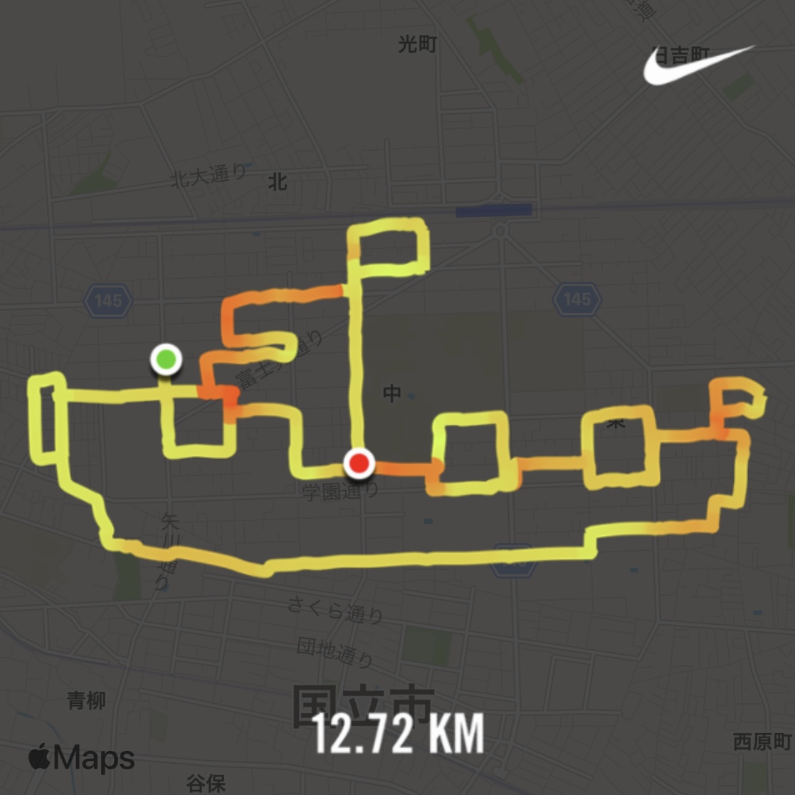 Nike Run Clubのランニングアート