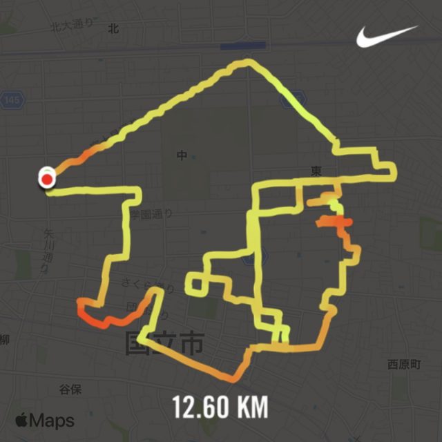 Nike Run Clubで描いたランニングアート