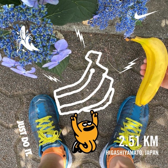 Nike Run Clubでシェアしたのお絵かきラン