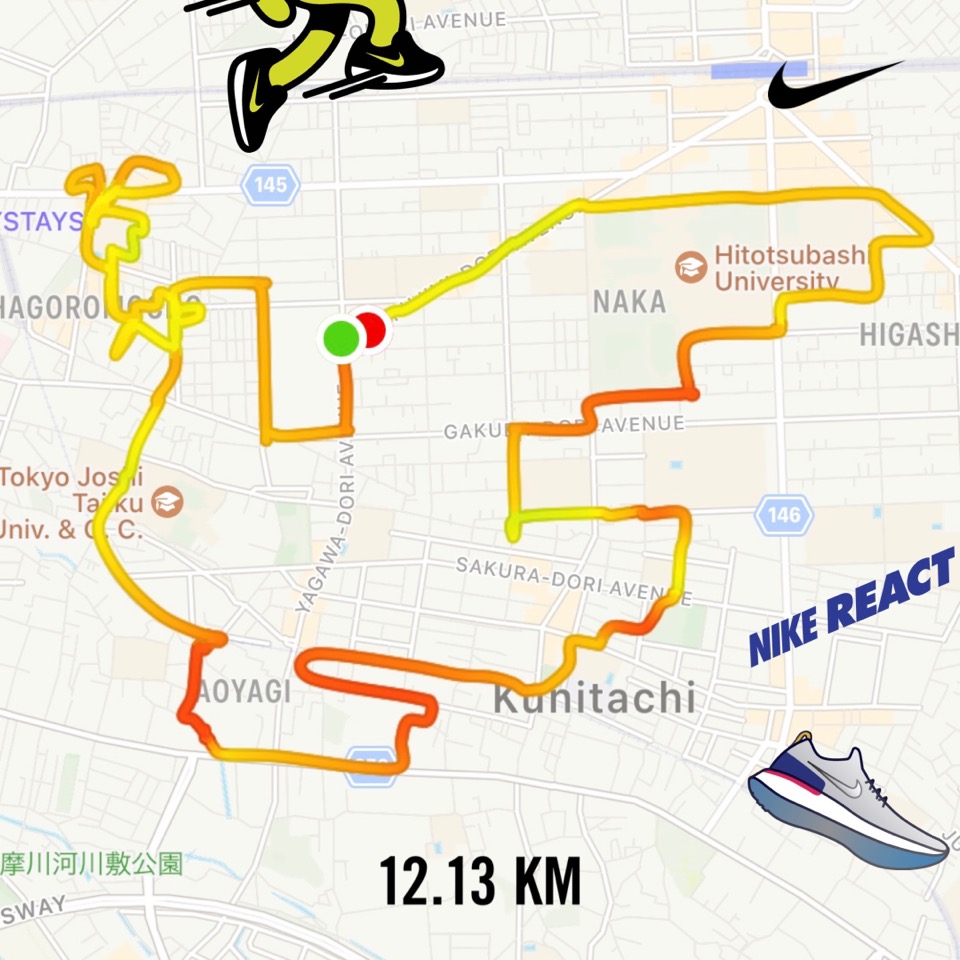 Nike Run Club のお絵描きラン