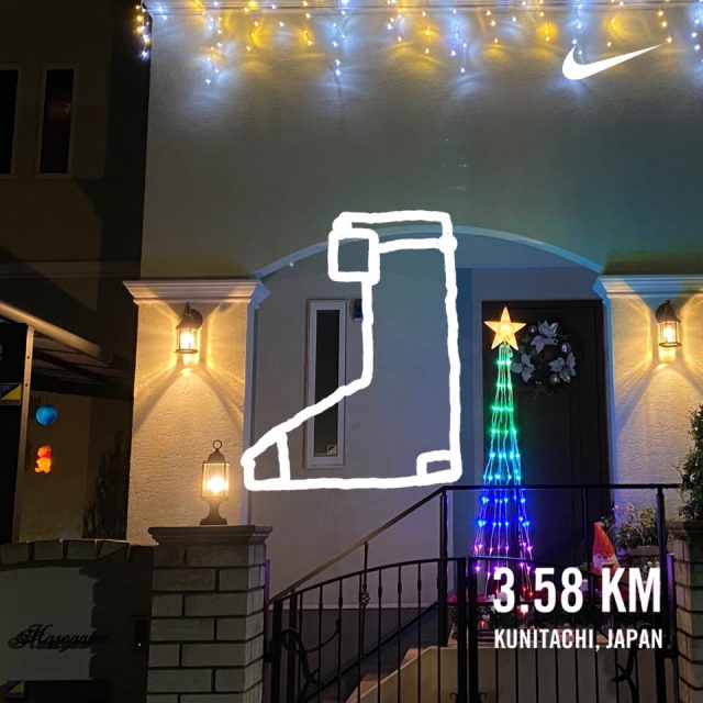 Nike Run ClubのXmasラン画像