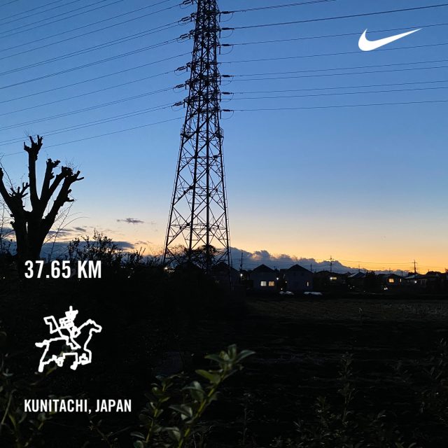 Nike Run ClubでのGPSアートのシェア画像