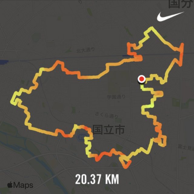 中国地図のGPSアート