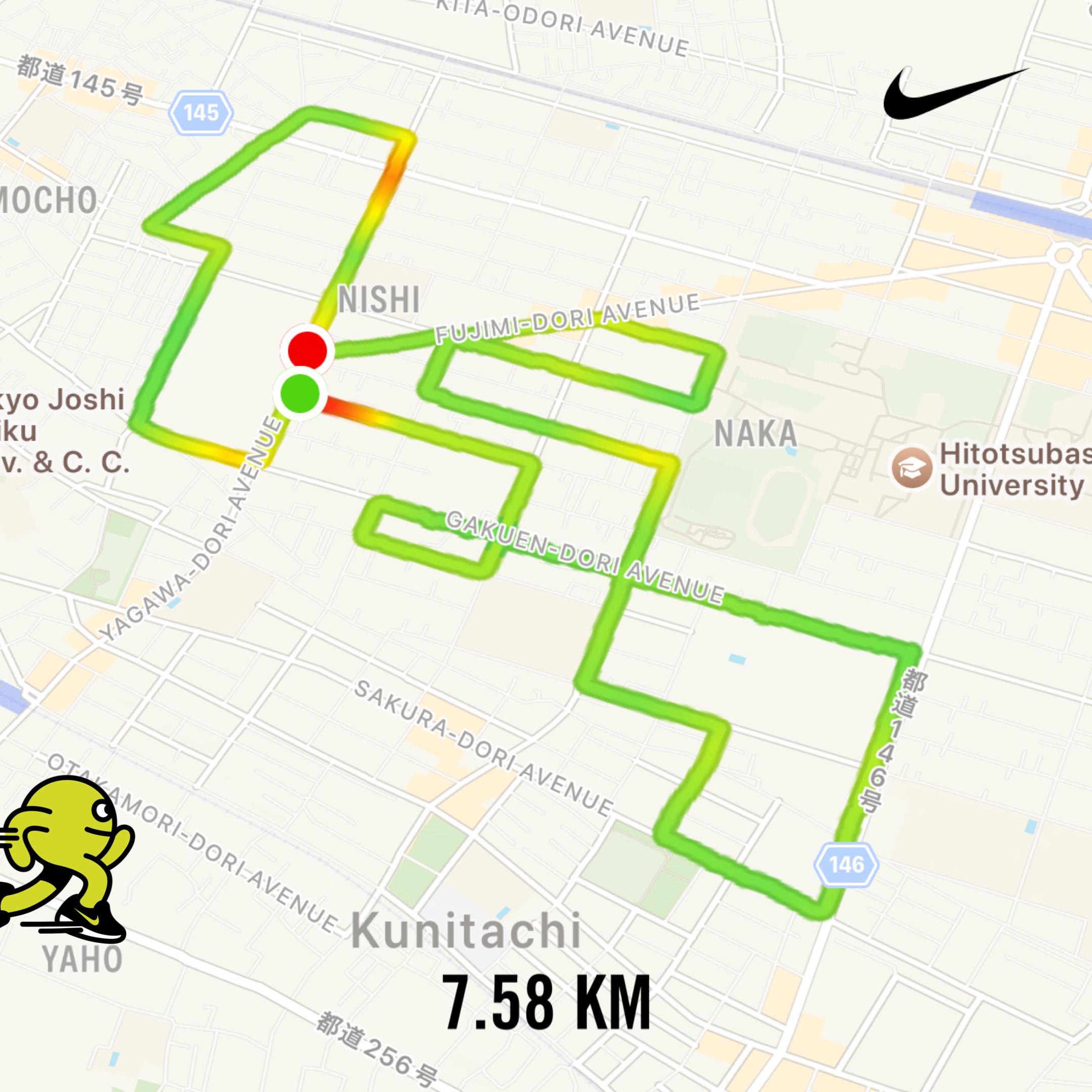 157円のGPSアート