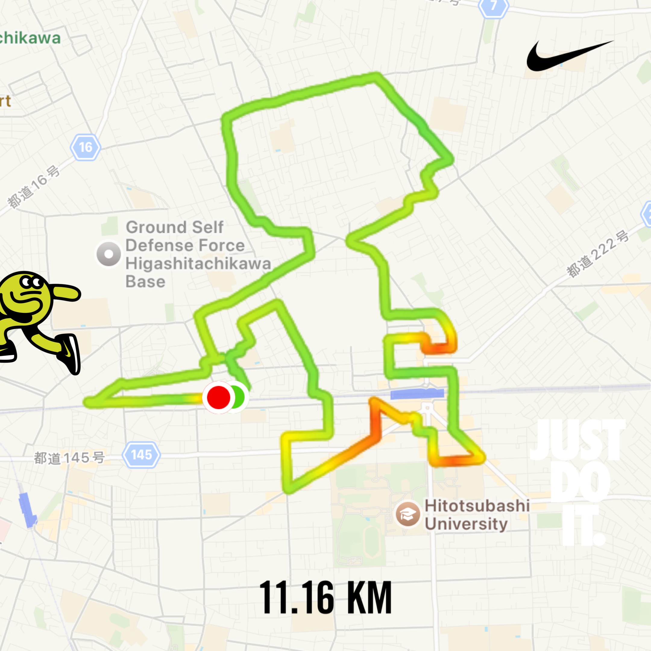 チャッキーのGPSアート