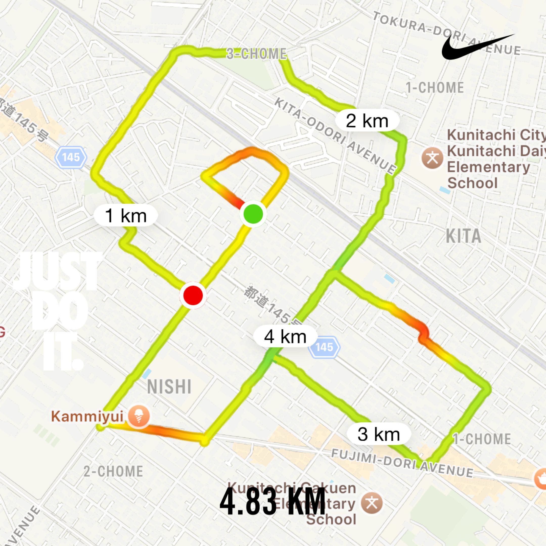 リボンのGPSアート