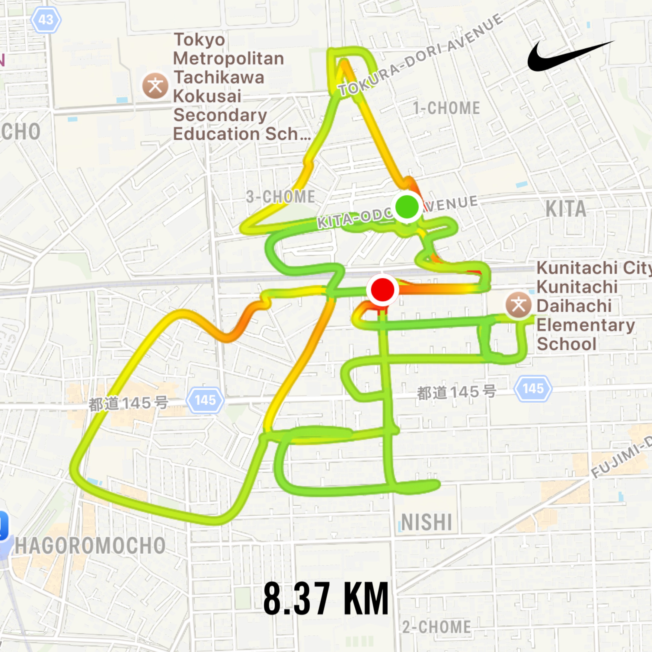 ピンポンサンタのGPSアート