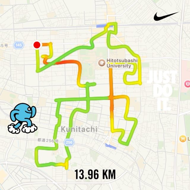 Routoon4のGPSアート