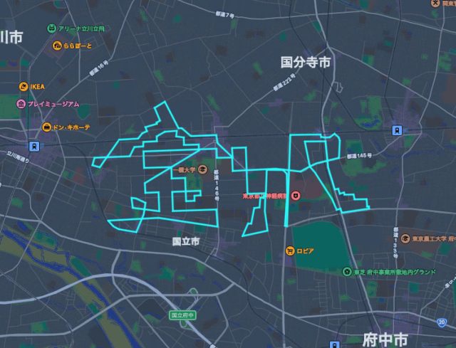 当初のルート設計図